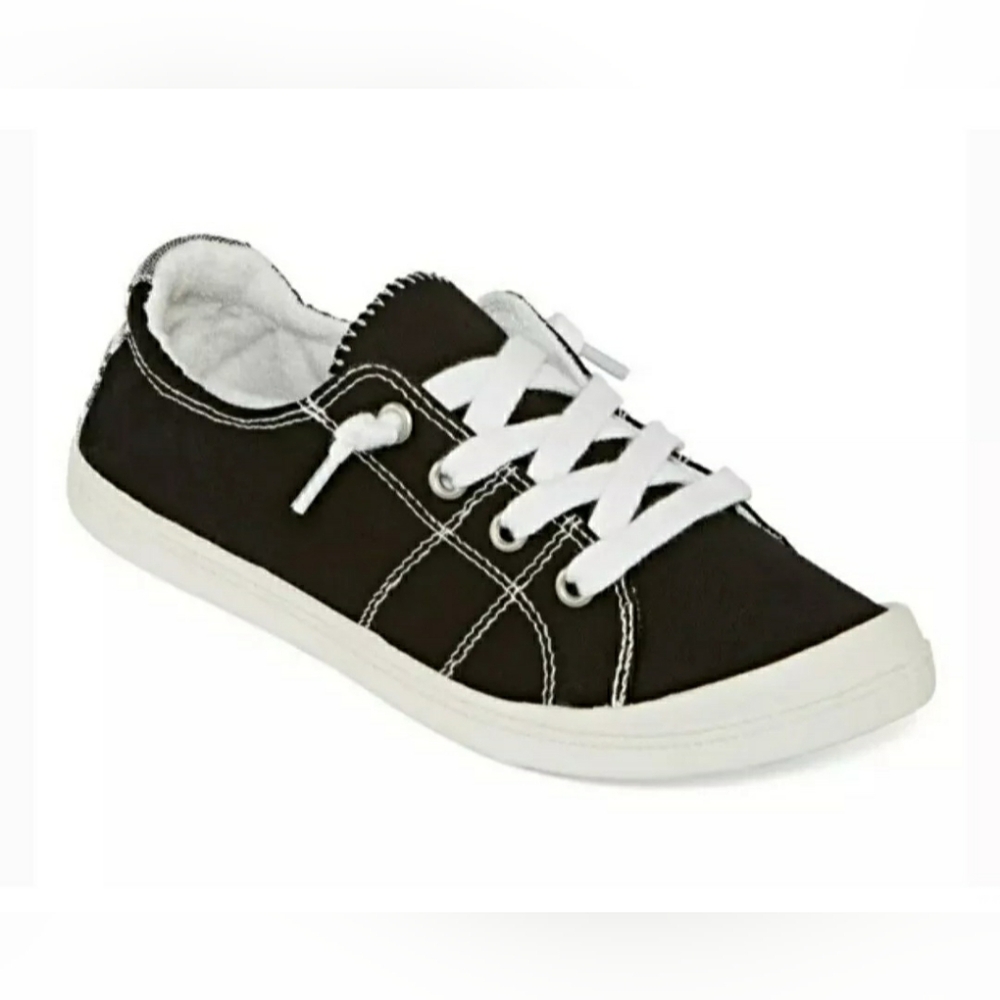 Pop Comfort Fit Highbar Black Canvas Lace Up Shoes Size 6.5 - Picture 2 of 14